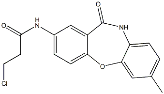 3-chloro-N-(7-methyl-11-oxo-10,11-dihydrodibenzo[b,f][1,4]oxazepin-2-yl)propanamide Structure