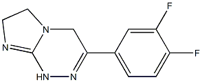 3-(3,4-difluorophenyl)-1,4,6,7-tetrahydroimidazo[2,1-c][1,2,4]triazine,,结构式