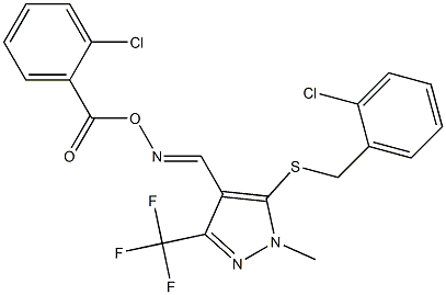 4-({[(2-chlorobenzoyl)oxy]imino}methyl)-5-[(2-chlorobenzyl)sulfanyl]-1-methyl-3-(trifluoromethyl)-1H-pyrazole