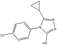 4-(4-Chlorophenyl)-5-cyclopropyl-1,2,4-triazole-3-thiol