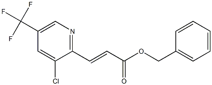 benzyl 3-[3-chloro-5-(trifluoromethyl)-2-pyridinyl]acrylate 结构式