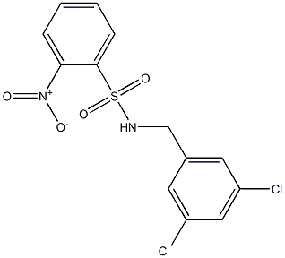 N-(3,5-dichlorobenzyl)-2-nitrobenzenesulfonamide,,结构式