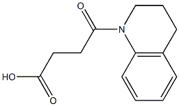 4-oxo-4-(1,2,3,4-tetrahydroquinolin-1-yl)butanoic acid Struktur
