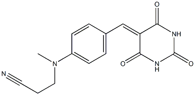 3-{methyl-4-[(2,4,6-trioxohexahydropyrimidin-5-yliden)methyl]anilino}propanenitrile