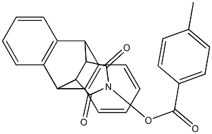 17-[(4-methylbenzoyl)oxy]-17-azapentacyclo[6.6.5.0~2,7~.0~9,14~.0~15,19~]nonadeca-2(7),3,5,9(14),10,12-hexaene-16,18-dione Struktur