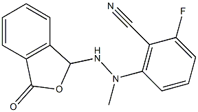 2-fluoro-6-[1-methyl-2-(3-oxo-1,3-dihydroisobenzofuran-1-yl)hydrazino]benzo nitrile