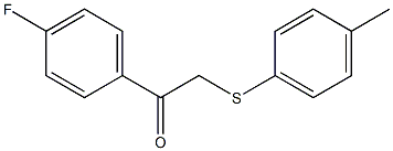 1-(4-fluorophenyl)-2-[(4-methylphenyl)thio]ethan-1-one|