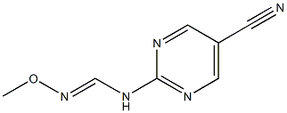 N-(5-cyano-2-pyrimidinyl)-N'-methoxyiminoformamide Struktur