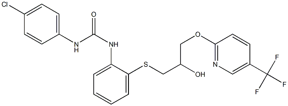 N-(4-chlorophenyl)-N'-{2-[(2-hydroxy-3-{[5-(trifluoromethyl)-2-pyridyl]oxy} propyl)thio]phenyl}urea