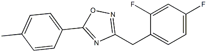 3-(2,4-difluorobenzyl)-5-(4-methylphenyl)-1,2,4-oxadiazole