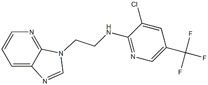 3-chloro-N-[2-(3H-imidazo[4,5-b]pyridin-3-yl)ethyl]-5-(trifluoromethyl)-2-pyridinamine,,结构式