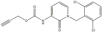 2-propynyl N-[1-(2,6-dichlorobenzyl)-2-oxo-1,2-dihydro-3-pyridinyl]carbamate