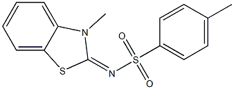 N1-(3-methyl-2,3-dihydro-1,3-benzothiazol-2-yliden)-4-methylbenzene-1-sulfonamide