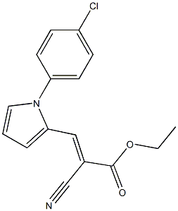 ethyl 3-[1-(4-chlorophenyl)-1H-pyrrol-2-yl]-2-cyanoacrylate Structure