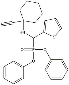  N1-[(diphenylphosphoryl)(2-thienyl)methyl]-1-eth-1-ynylcyclohexan-1-amine