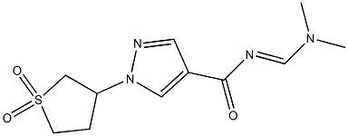 N-[(dimethylamino)methylene]-1-(1,1-dioxotetrahydro-1H-1lambda~6~-thiophen-3-yl)-1H-pyrazole-4-carboxamide 结构式