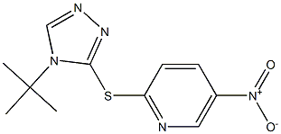 2-{[4-(tert-butyl)-4H-1,2,4-triazol-3-yl]thio}-5-nitropyridine|