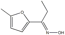 (1E)-1-(5-methyl-2-furyl)propan-1-one oxime Struktur