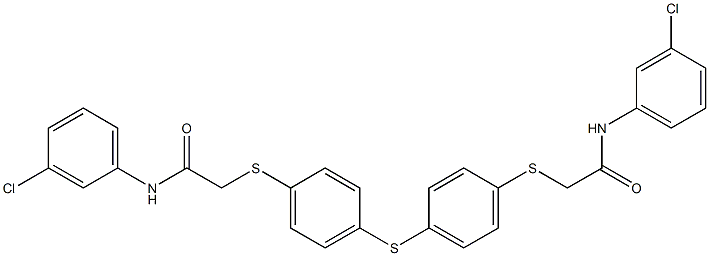 2-({4-[(4-{[2-(3-chloroanilino)-2-oxoethyl]sulfanyl}phenyl)sulfanyl]phenyl}sulfanyl)-N-(3-chlorophenyl)acetamide