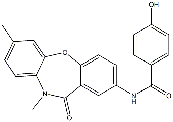 N-(7,10-dimethyl-11-oxo-10,11-dihydrodibenzo[b,f][1,4]oxazepin-2-yl)-4-hydroxybenzenecarboxamide Structure