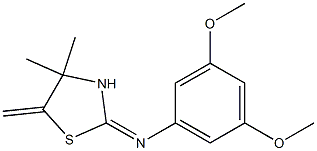  N1-(4,4-dimethyl-5-methylidene-1,3-thiazolan-2-yliden)-3,5-dimethoxyaniline