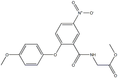  methyl 2-{[2-(4-methoxyphenoxy)-5-nitrobenzoyl]amino}acetate