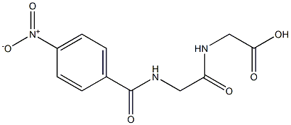 2-({2-[(4-nitrobenzoyl)amino]acetyl}amino)acetic acid Structure