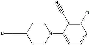 1-(3-chloro-2-cyanophenyl)piperidine-4-carbonitrile|