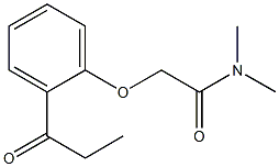 N,N-dimethyl-2-(2-propionylphenoxy)acetamide Structure