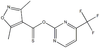  4-(trifluoromethyl)pyrimidin-2-yl 3,5-dimethylisoxazole-4-carbothioate