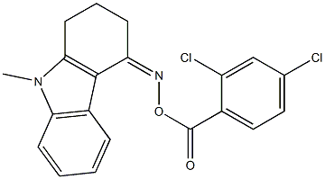 4-{[(2,4-dichlorobenzoyl)oxy]imino}-9-methyl-2,3,4,9-tetrahydro-1H-carbazole Structure