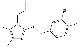 2-[(3,4-dichlorobenzyl)sulfanyl]-4,5-dimethyl-1-propyl-1H-imidazole Struktur