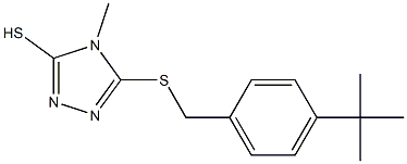 5-{[4-(tert-butyl)benzyl]thio}-4-methyl-4H-1,2,4-triazole-3-thiol