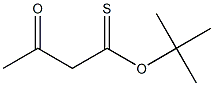 tert-butyl 3-oxobutanethioate 化学構造式