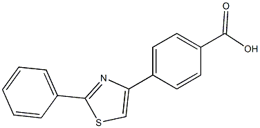 4-(2-phenyl-1,3-thiazol-4-yl)benzenecarboxylic acid Structure