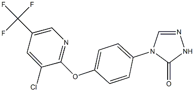 4-(4-{[3-chloro-5-(trifluoromethyl)-2-pyridinyl]oxy}phenyl)-2,4-dihydro-3H-1,2,4-triazol-3-one