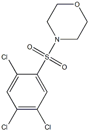 4-[(2,4,5-trichlorophenyl)sulfonyl]morpholine,,结构式