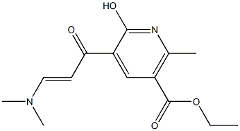 ethyl 5-[3-(dimethylamino)acryloyl]-6-hydroxy-2-methylnicotinate Structure