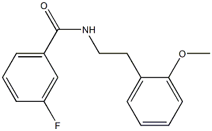 3-fluoro-N-(2-methoxyphenethyl)benzenecarboxamide Structure