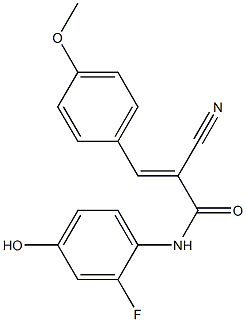 2-cyano-N-(2-fluoro-4-hydroxyphenyl)-3-(4-methoxyphenyl)acrylamide