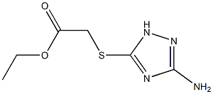 ethyl 2-[(3-amino-1H-1,2,4-triazol-5-yl)sulfanyl]acetate Structure