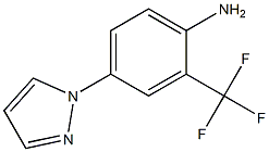 4-(1H-pyrazol-1-yl)-2-(trifluoromethyl)aniline,926243-93-8,结构式
