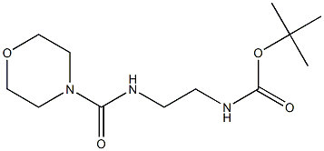 tert-butyl N-{2-[(morpholinocarbonyl)amino]ethyl}carbamate 结构式