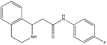 N-(4-fluorophenyl)-2-(1,2,3,4-tetrahydro-1-isoquinolinyl)acetamide Structure