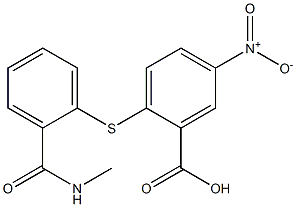 2-({2-[(methylamino)carbonyl]phenyl}thio)-5-nitrobenzoic acid