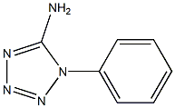 1-phenyl-1H-1,2,3,4-tetraazol-5-amine 化学構造式