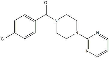 (4-chlorophenyl)(4-pyrimidin-2-ylpiperazino)methanone Structure