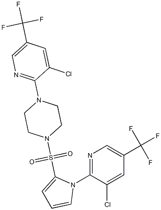  1-[3-chloro-5-(trifluoromethyl)-2-pyridinyl]-4-({1-[3-chloro-5-(trifluoromethyl)-2-pyridinyl]-1H-pyrrol-2-yl}sulfonyl)piperazine