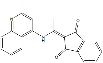  2-{1-[(2-methyl-4-quinolinyl)amino]ethylidene}-1H-indene-1,3(2H)-dione