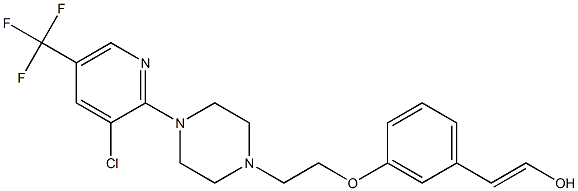  {[3-(2-{4-[3-chloro-5-(trifluoromethyl)-2-pyridinyl]piperazino}ethoxy)phenyl]methylene}(methyl)ammoniumolate